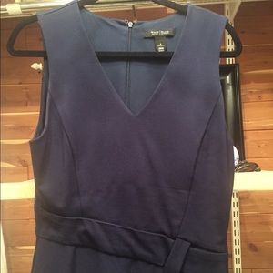 Womens WHBM Navy Blue Stretch Sleeveless Top - Sz8